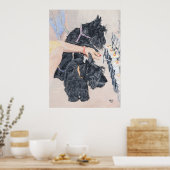 Scotties Steken Kaarsen Aan Poster (Keuken)