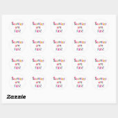 Scotties zijn leuk ronde sticker (Vel)