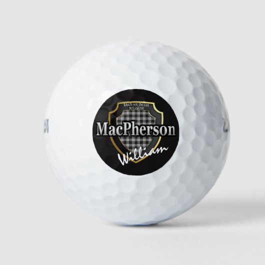 Scottische Clan MacPherson Personaliseer Uw Naam Golfballen (Voorkant)