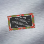 Scottish Accent Clan Hay Tartan Magnetisch Visitekaartje (Voorbeeld)