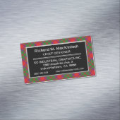 Scottish Accent Clan MacKintosh Tartan Magnetisch Visitekaartje (Voorbeeld)
