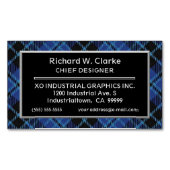 Scottish Accent Clergy Tartan Visitekaartje Magneet (Voorkant)
