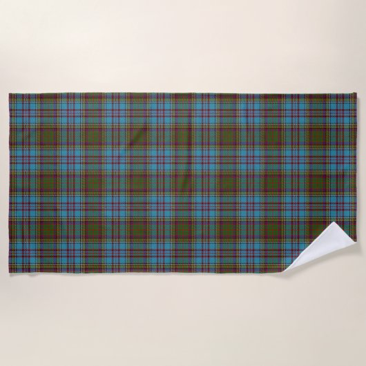 Scottish Accents Clan Anderson Tartan Strandlaken (Voorkant)