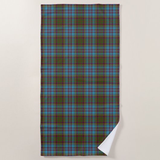 Scottish Accents Clan Anderson Tartan Strandlaken (Voorkant)