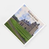 Scottish Agnew Clan's Lochnaw Castle Paper Napkin Servet (Hoek)