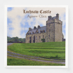 Scottish Agnew Clan's Lochnaw Castle Paper Napkin Servet