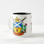Scottish "Alba gu bràth" Black 11 oz Two-Tone Mok (Voorkant links)