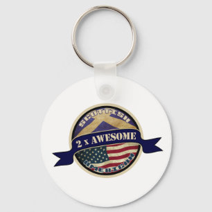 Scottish American 2x Geweldige Keyring Sleutelhanger