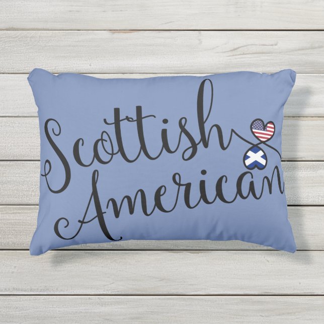 Scottish American Accent Pillow, Schotland Buitenkussen (Voorkant)