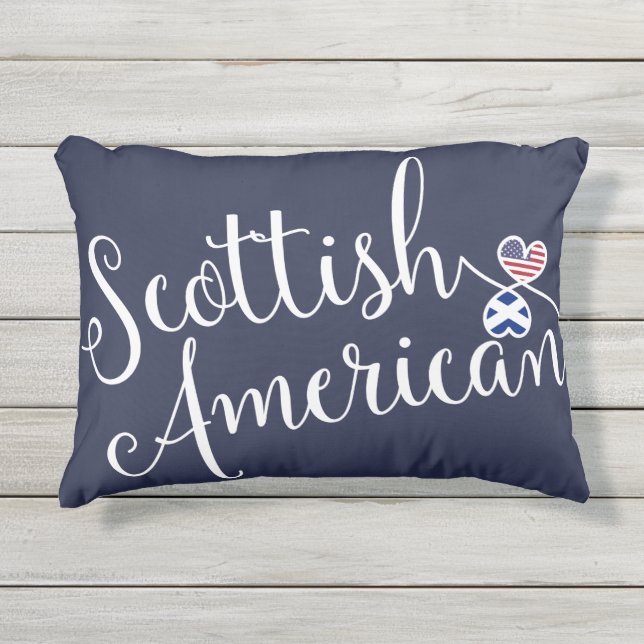 Scottish American Accent Pillow, Schotland Buitenkussen (Voorkant)