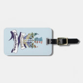 Scottish American Thistle Bagagelabel Sjabloon (Voorkant horizontaal)