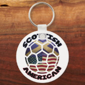 Scottish American Voetbal Sleutelhanger (Voorkant)