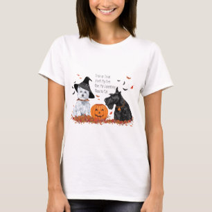 Scottish and West Highland White Terrier Halloween T-shirt