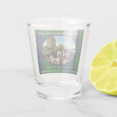 Scottish Armstrong Clan Gilnockie Painting Tartan Shot Glas (Achterkant)