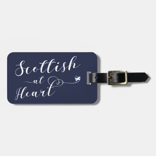 Scottish At Heart Bagagelabel (Voorkant horizontaal)