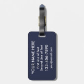 Scottish At Heart Bagagelabel (Achterkant verticaal)