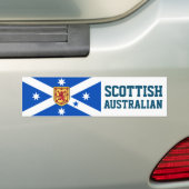 Scottish Australian (vlag voor erfgoed) Bumpersticker (Op auto)