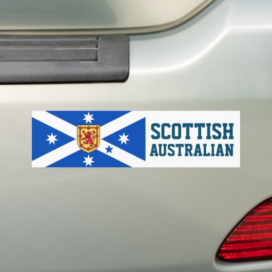 Scottish Australian (vlag voor erfgoed) Bumpersticker (Op auto)