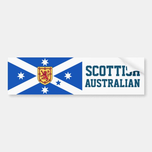 Scottish Australian (vlag voor erfgoed) Bumpersticker (Voorkant)