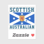 Scottish Australian (vlag voor erfgoed) Sticker (Vel)