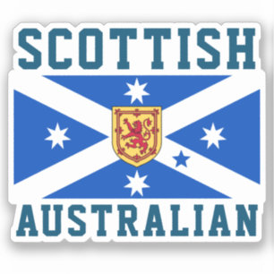 Scottish Australian (vlag voor erfgoed) Sticker