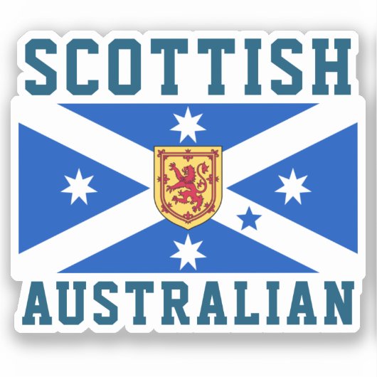 Scottish Australian (vlag voor erfgoed) Sticker (Voorkant)