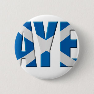 Scottish Aye Ronde Button 5,7 Cm
