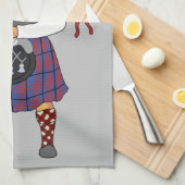 Scottish Bagpipe Cat Louis Wain Theedoek (Quarter Fold)