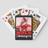 Scottish Bagpipe-spelmole of Kintyre Pipe Band Pokerkaarten (Achterkant)