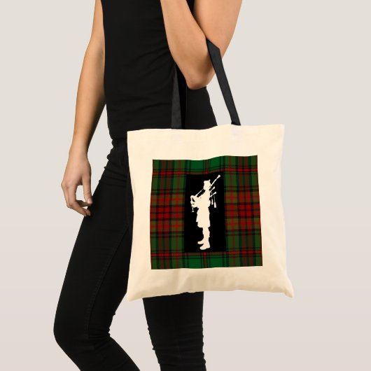 Scottish Bagpiper Bag Tote Bag (Voorkant (product))