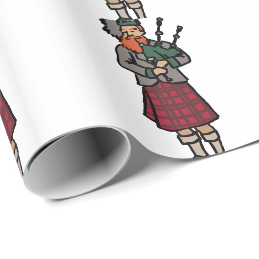 Scottish Bagpiper Cadeaupapier (Rol Hoek)