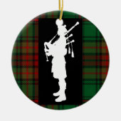 Scottish Bagpiper Keramisch Ornament (Voorkant)