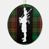 Scottish Bagpiper Keramisch Ornament (Links)