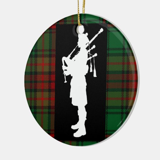 Scottish Bagpiper Keramisch Ornament (Links)