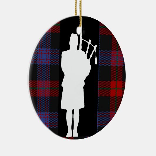 Scottish Bagpiper Keramisch Ornament (Rechts)
