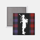 Scottish Bagpiper Magneet (Voorkant / Achterkant)