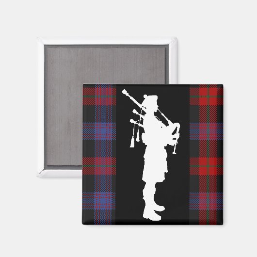 Scottish Bagpiper Magneet (Voorkant / Achterkant)