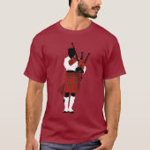 Scottish Bagpiper T-shirt (Voorkant)