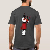 Scottish Bagpiper T-shirt (Achterkant)