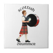 Scottish Base Drummer Tegeltje (Voorkant)