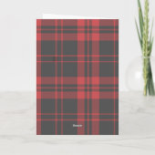 Scottish Birthday Card, Tartan Card Kaart (Achterkant)