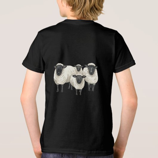 Scottish Black Faced Sheep Tshirt (Achterkant)