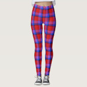 Scottish Blast Paars and Red Tartan Pset Leggings (Voorkant)