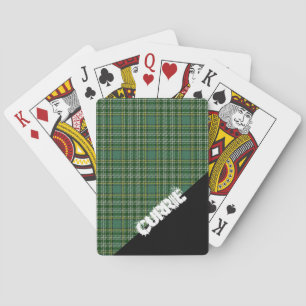 Scottish Blaster Clan Currie Tartan Pset Pokerkaarten