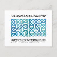 Scottish Blessing Calligraphy met Celtic Knots