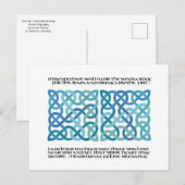 Scottish Blessing Calligraphy met Celtic Knots Briefkaart (Voorkant / Achterkant)