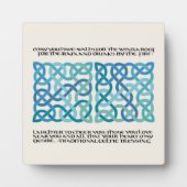 Scottish Blessing Calligraphy met Celtic Knots Fotoplaat (Voorkant)