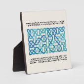 Scottish Blessing Calligraphy met Celtic Knots Fotoplaat (Voorkant)