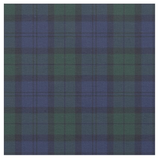 Scottish Blue Green Pset Tartan Fabric Stof (Close Up)