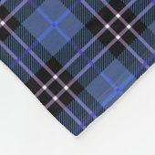 Scottish Blue Tartan Plaid Fleece Deken (Hoek)